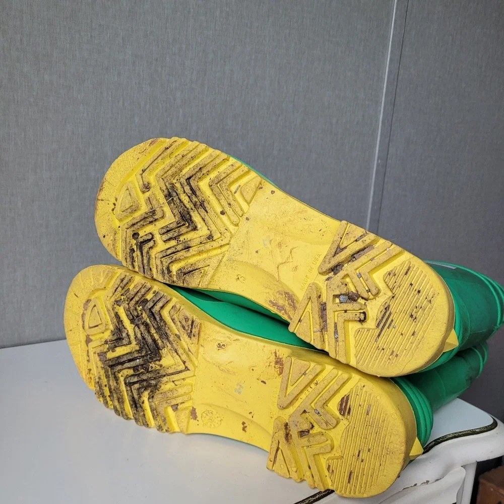Onguard Hazmax Green Rubber Safety Boots - Steel Toe & Shank (Size 13)